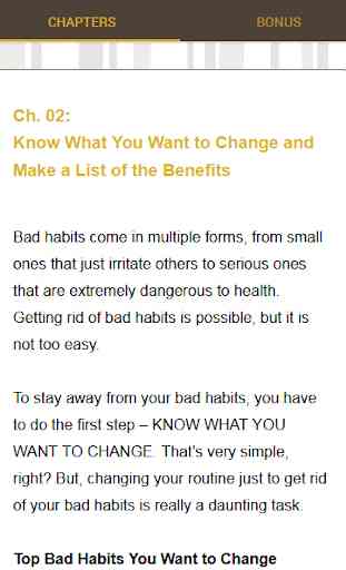 Good Habits 4