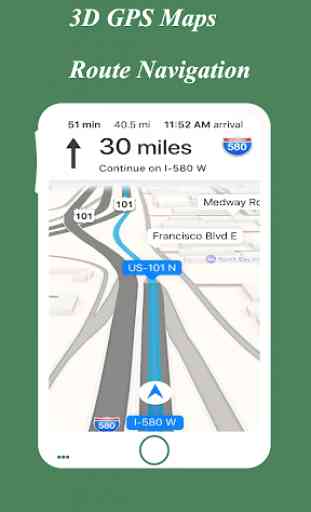 GPS 3D Maps & Navigation with Route Directions 3