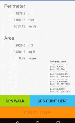 GPS area measure - land survey 1