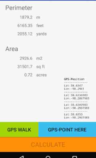 GPS area measure - land survey 2