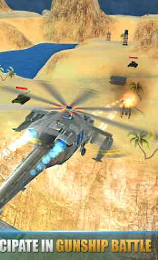 Helicopter Gunship strike 2 : Free Action Game 1