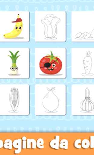 Impara frutta e verdura - giochi per bambini 4