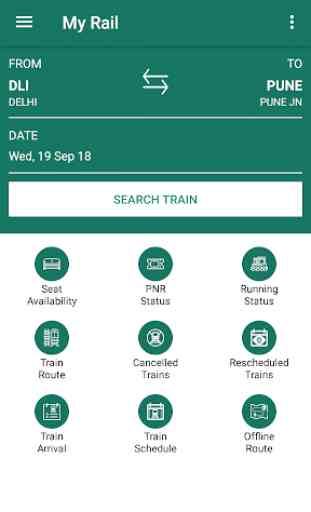 My Rail : Indian Railway, PNR  & Live Train Status 1