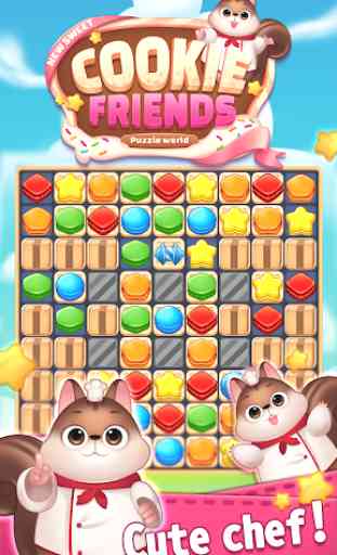 New Sweet Cookie Friends: Puzzle World 3