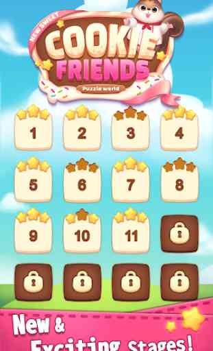 New Sweet Cookie Friends: Puzzle World 4