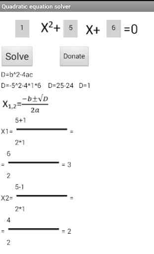 Quadratic equation 2