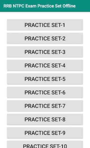 RRB NTPC Exam Practice Set Offline 1