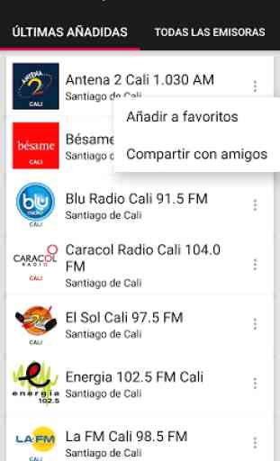 Santiago de Cali Radio Stations - Colombia 2