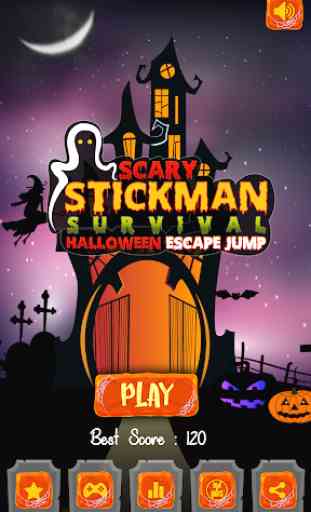 Scary Stickman Survival - Halloween Escape Jump 1