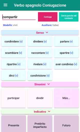 Spagnolo Verbo Coniugazione-Coniugatore-Traduzione 1