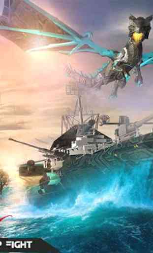 Super dragon transformation robot battleship game 1
