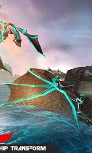 Super dragon transformation robot battleship game 2