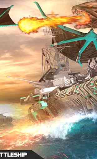 Super dragon transformation robot battleship game 3