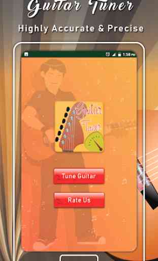 Tune Acoustic Guitar with Real Guitar Tuner App 2