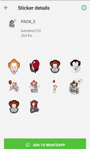 WAStickerApps- Pennywise stickers for whatsapp 3