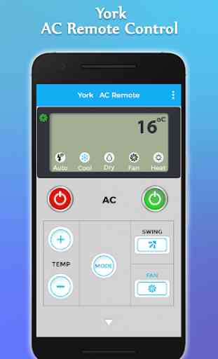 York  AC Remote Control 1