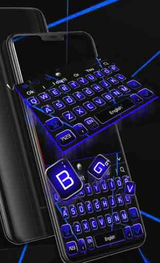 Black Blue Business Keyboard Theme 1