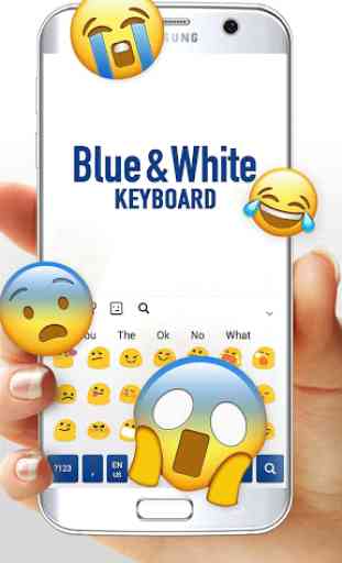 Blue White Keyboard 3
