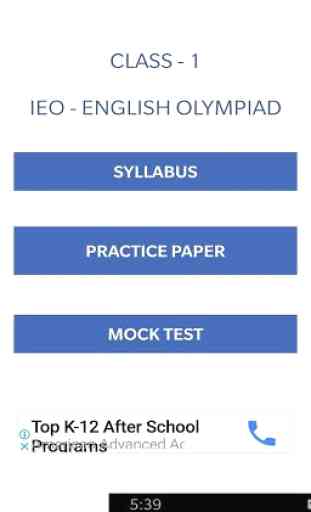 CLASS 1 - IEO [ENGLISH OLYMPIAD] 1