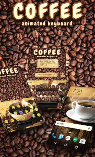 Coffee Animated Keyboard + Live Wallpaper 1