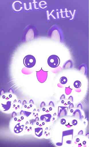 Cute Fluffy Kitten Kawaii Cat Theme 3