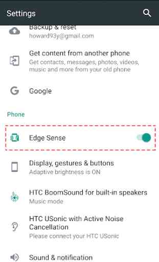 Edge Swipe - for HTC U11/U11+ 4