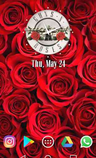 Guns N' Roses Clock Widget And Wallpapers 2