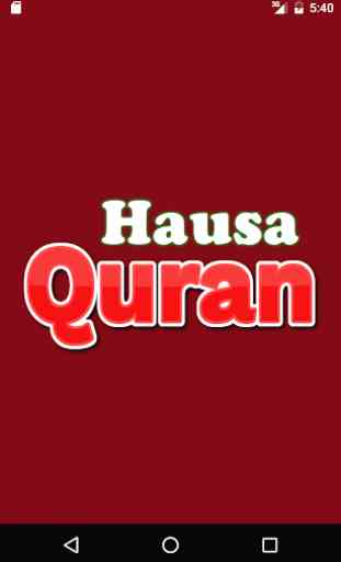 Hausa Quran 1
