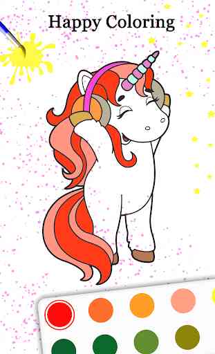 Little Unicorn Coloring: Pony Coloring Book Horses 2