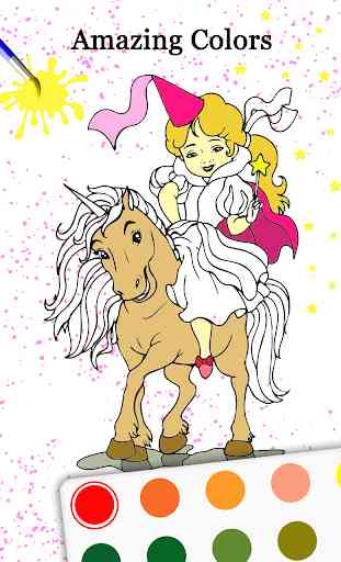 Little Unicorn Coloring: Pony Coloring Book Horses 4