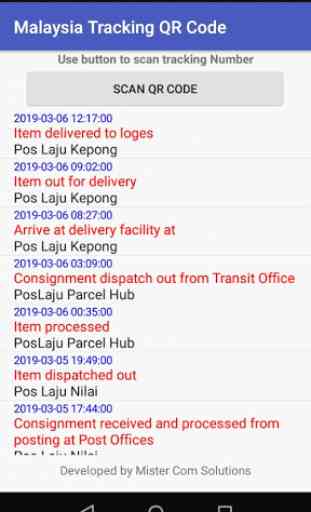 Malaysia Tracking Parcel using Barcode 1