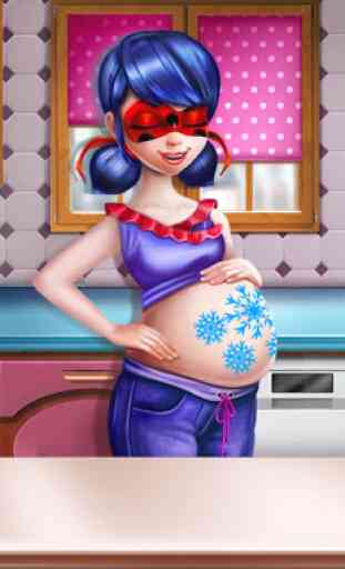 Mamma incinta Giochi di nascita del bambino Cura d 3