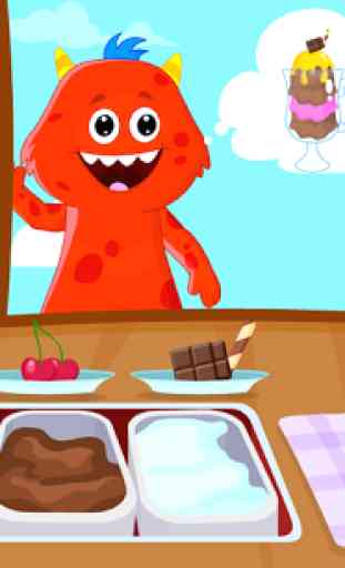 My Monster Town: Yummy Ice Cream & Dessert Games 3
