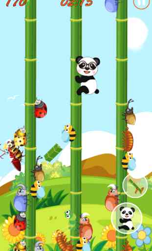 Panda Attack: Slide & Throw Bugs 4