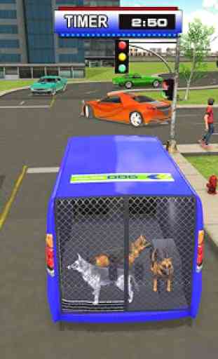 Polizia cane trasporto camion autista simulazione 1