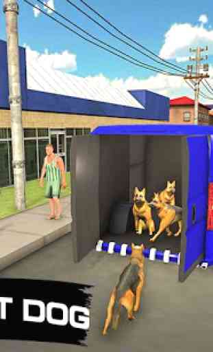 Polizia cane trasporto camion autista simulazione 3
