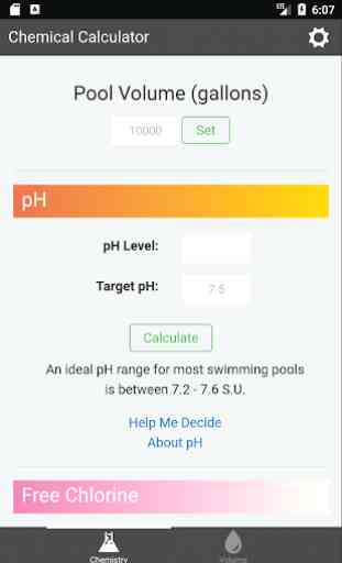 Pool Water Calculator 1