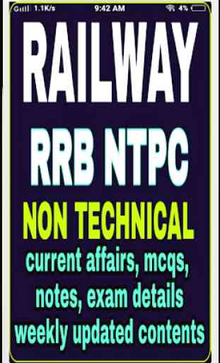 RRB NTPC 2019 (Railway Non Technical) 1