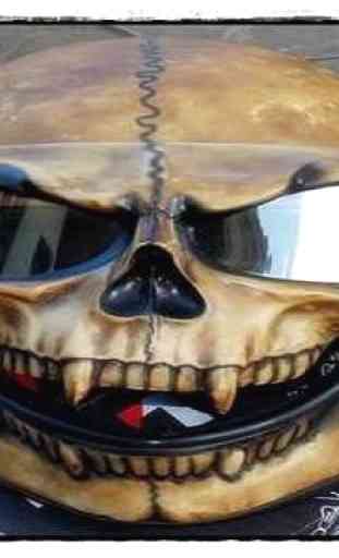 Skull Motorcycle Helmet 2