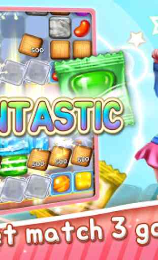 Sweet Jelly Candy Pop - Free offline match3 puzzle 2