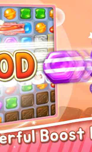 Sweet Jelly Candy Pop - Free offline match3 puzzle 3