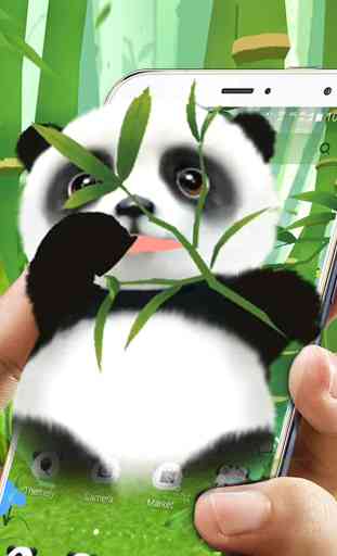 Tema 3D Panda carino 2