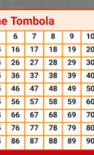 Tombola di natale - tabellone della tombola -Bingo 2