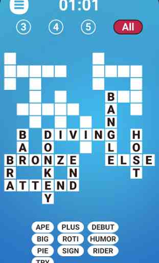 Word Fit Fill-In Crosswords 1