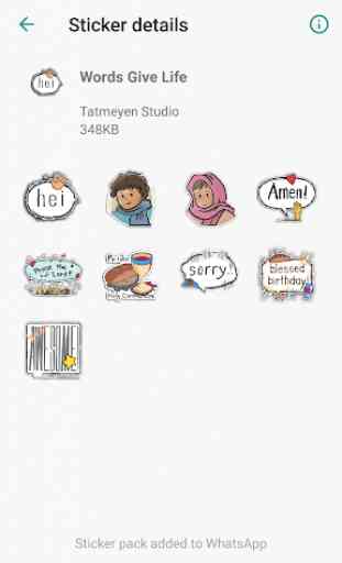 Words give Life - Christian Stickers for WhatsApp 2