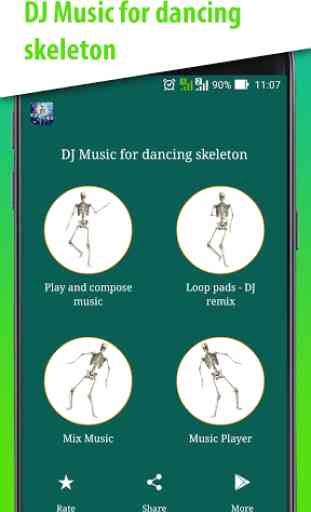 DJ Music per ballare scheletro 2
