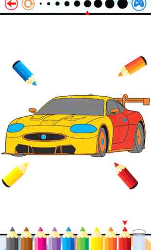 raza coche colorante libro súper vehículo dibujo 3