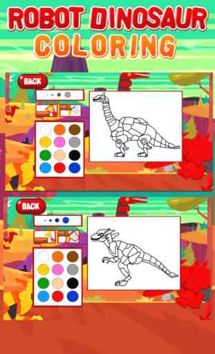 Robot Dinosaur Coloring 2