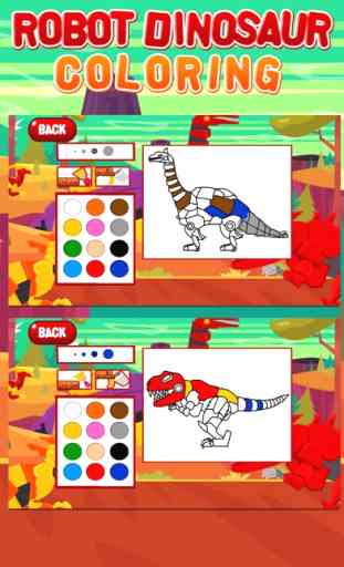 Robot Dinosaur Coloring 3