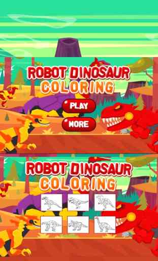 Robot Dinosaur Coloring 4